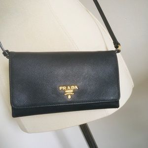 Prada crossbody large wallet/purse